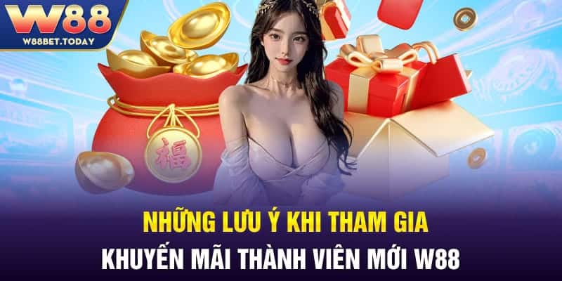 Những lưu ý khi tham gia khuyến mãi thành viên mới W88