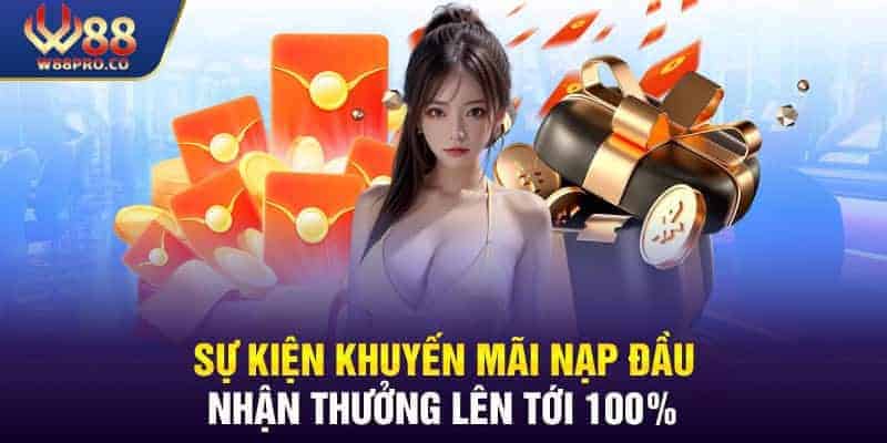Sự kiện khuyến mãi nạp đầu nhận tiền thưởng gấp 2 lần cho hội viên 